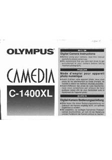 Olympus C 1400 XL manual. Camera Instructions.